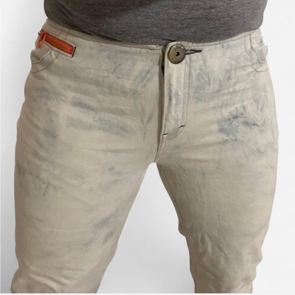 Y2K low rise tie dye jeans